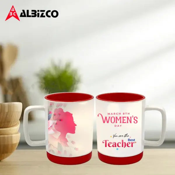 Mug - Women’s Day Special - Teacher / darkred - mugs